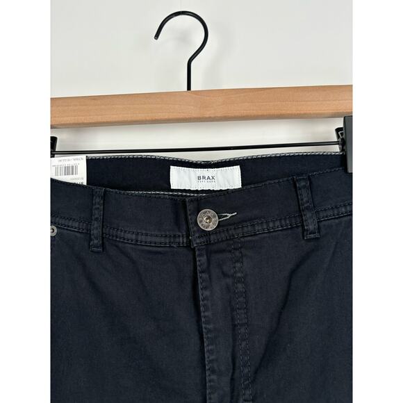 Brax Feel Good Cooper Fancy Regular Fit Pant Mens 44x32 Perma Black New - Picture 7 of 10